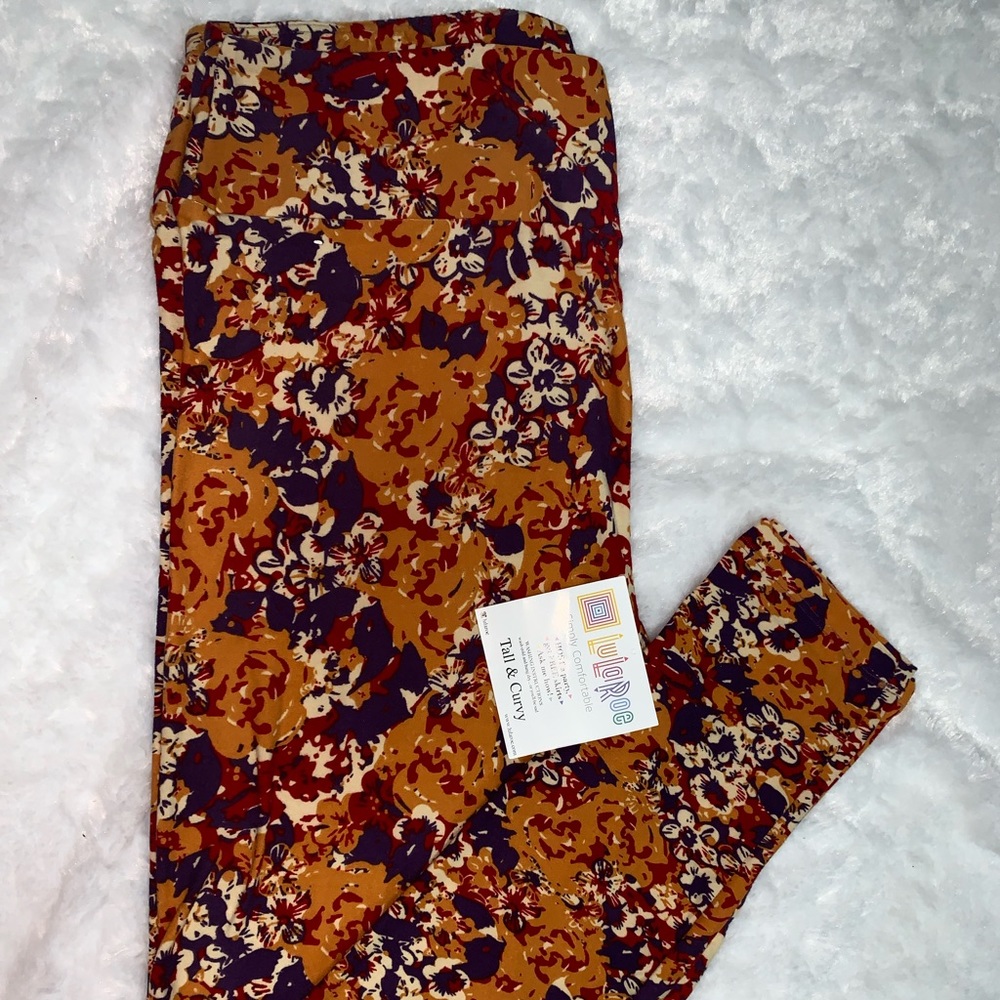 NWT LulaRoe Bright Floral Leggings